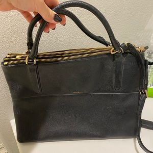 Coach Black Soft Leather purse with gold hardware